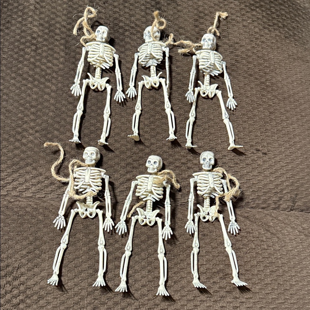 Crafting Hanging Skeleton Halloween Decorations Plastic Small Miniature